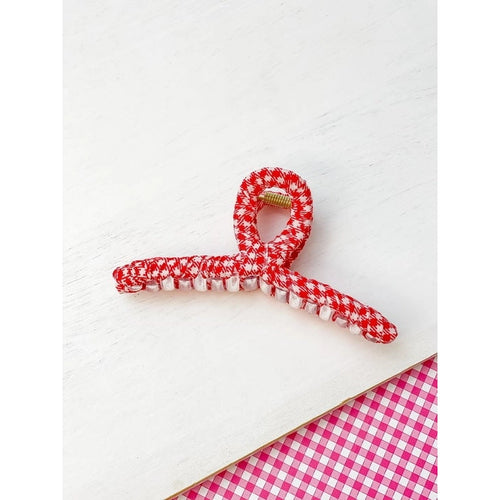 Gingham Hair Clip