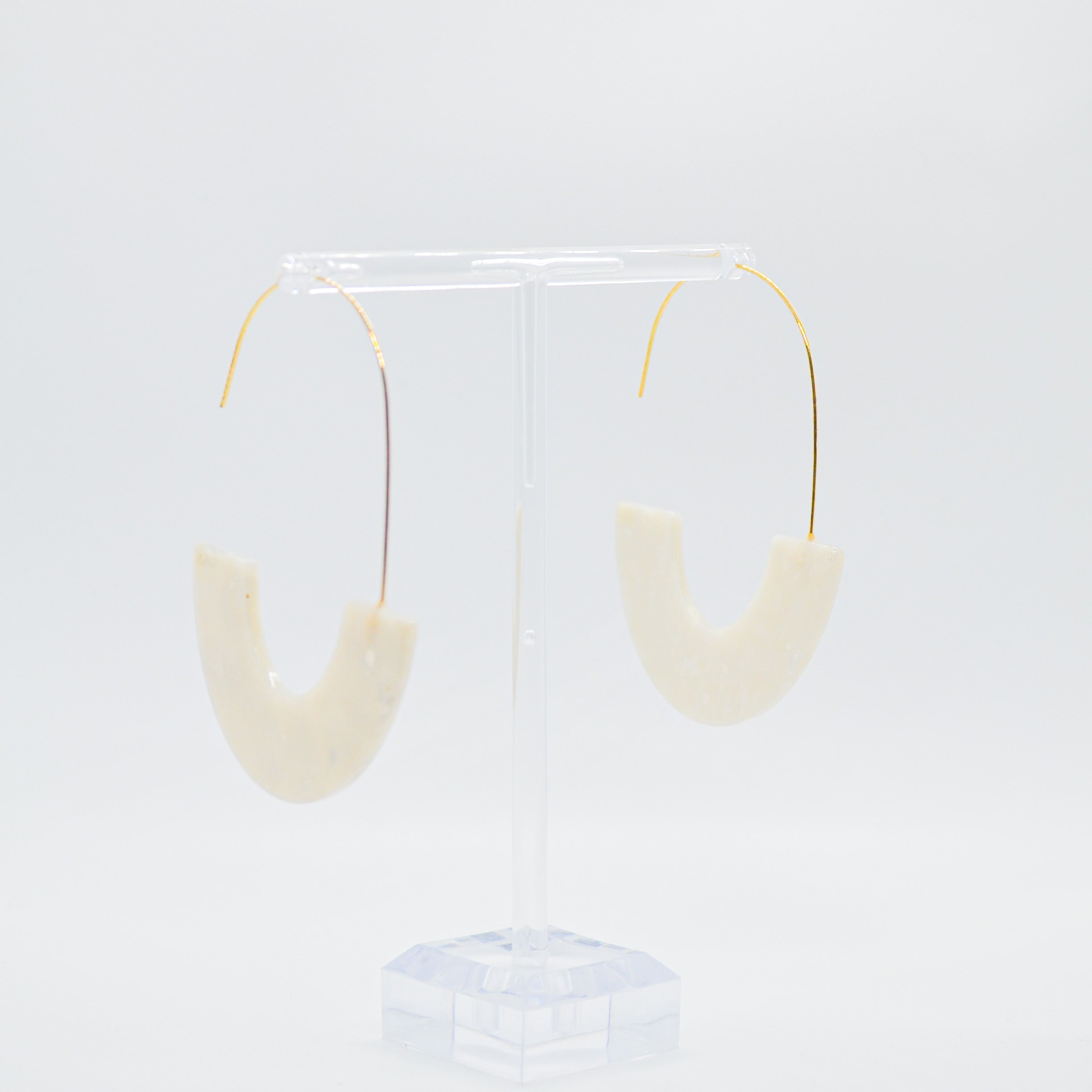 Acrylic U-Shaped Dangle Earrings