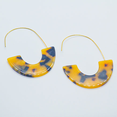 Acrylic U-Shaped Dangle Earrings
