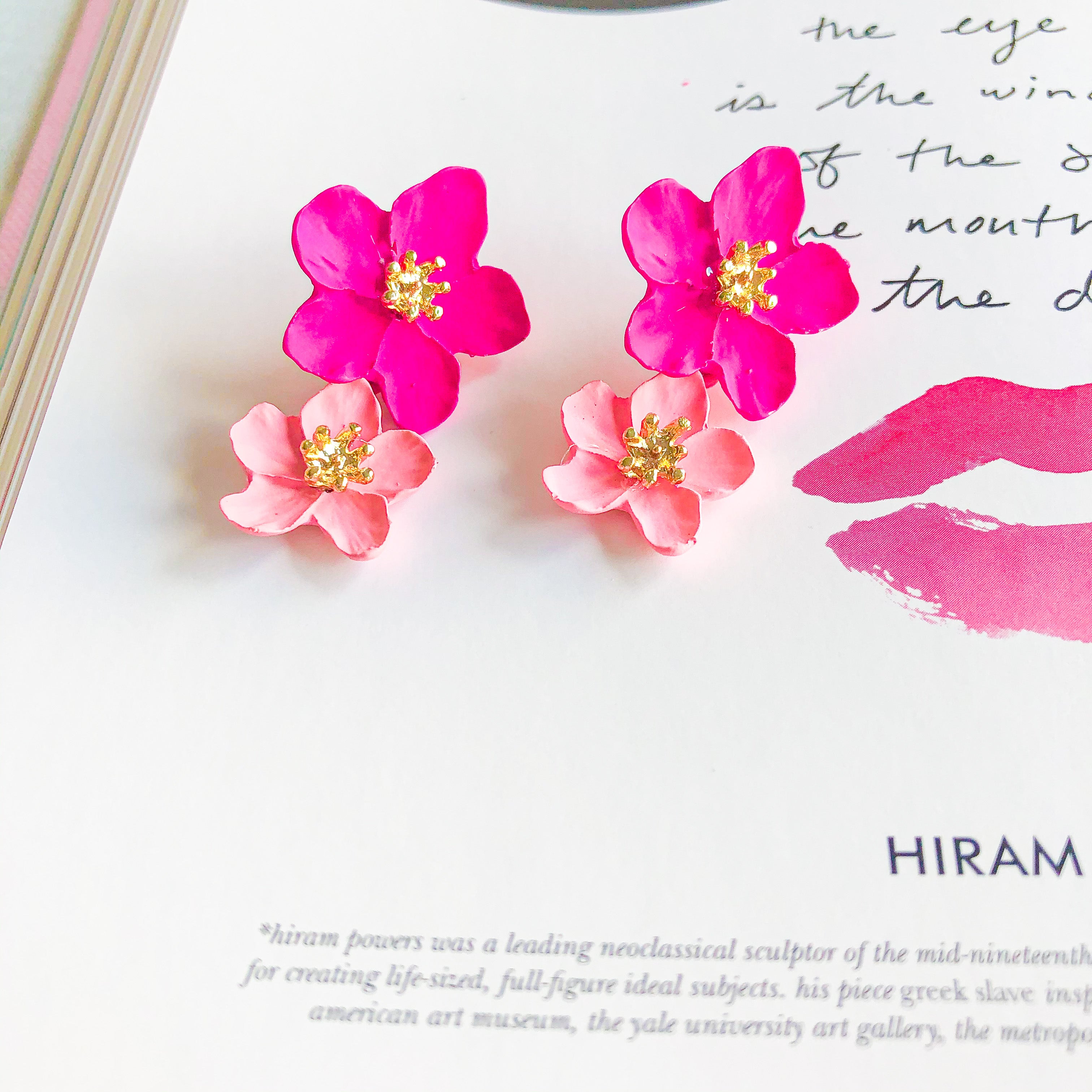 Double Flower Earrings