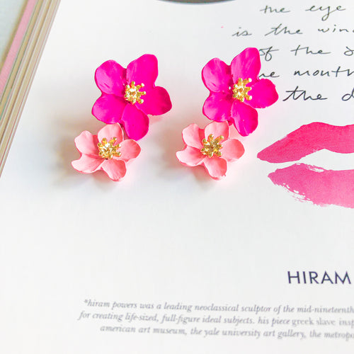 Double Flower Earrings