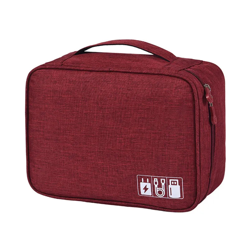 Cable and Digital Electronic Storage Case - Waterproof with Storage to Organize Cables, Chargers, and More