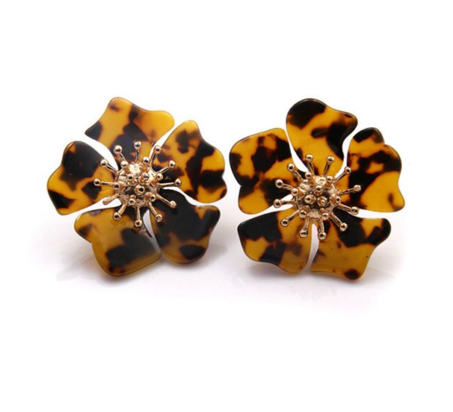 Tortoise Acrylic Flower