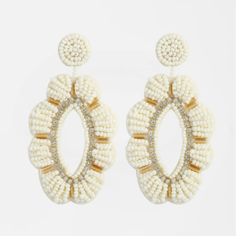 Seed Bead Oval Dangles