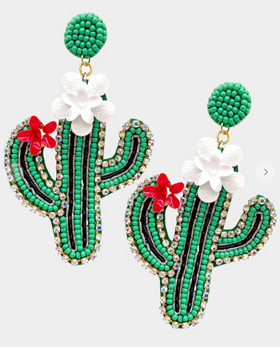 Cactus Seed Bead Dangles