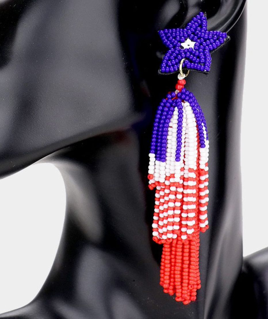 Firework Beaded Tassels