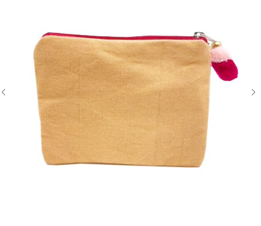 Sassy Pink Beaded Coin Purse