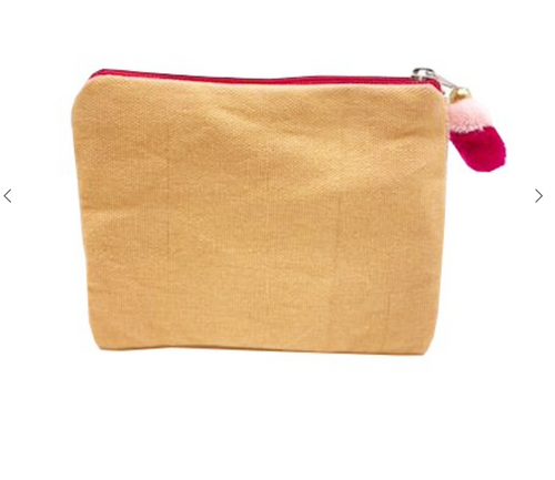 Sassy Pink Beaded Coin Purse