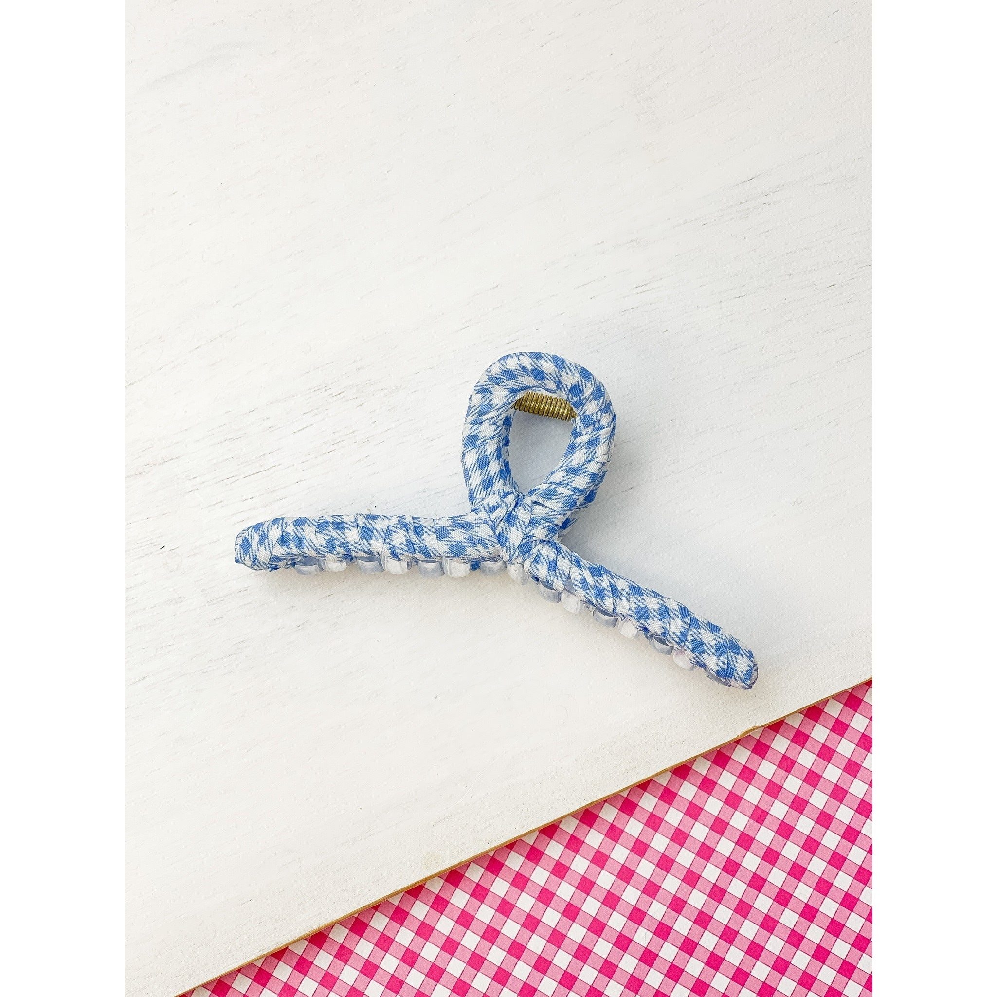 Gingham Hair Clip