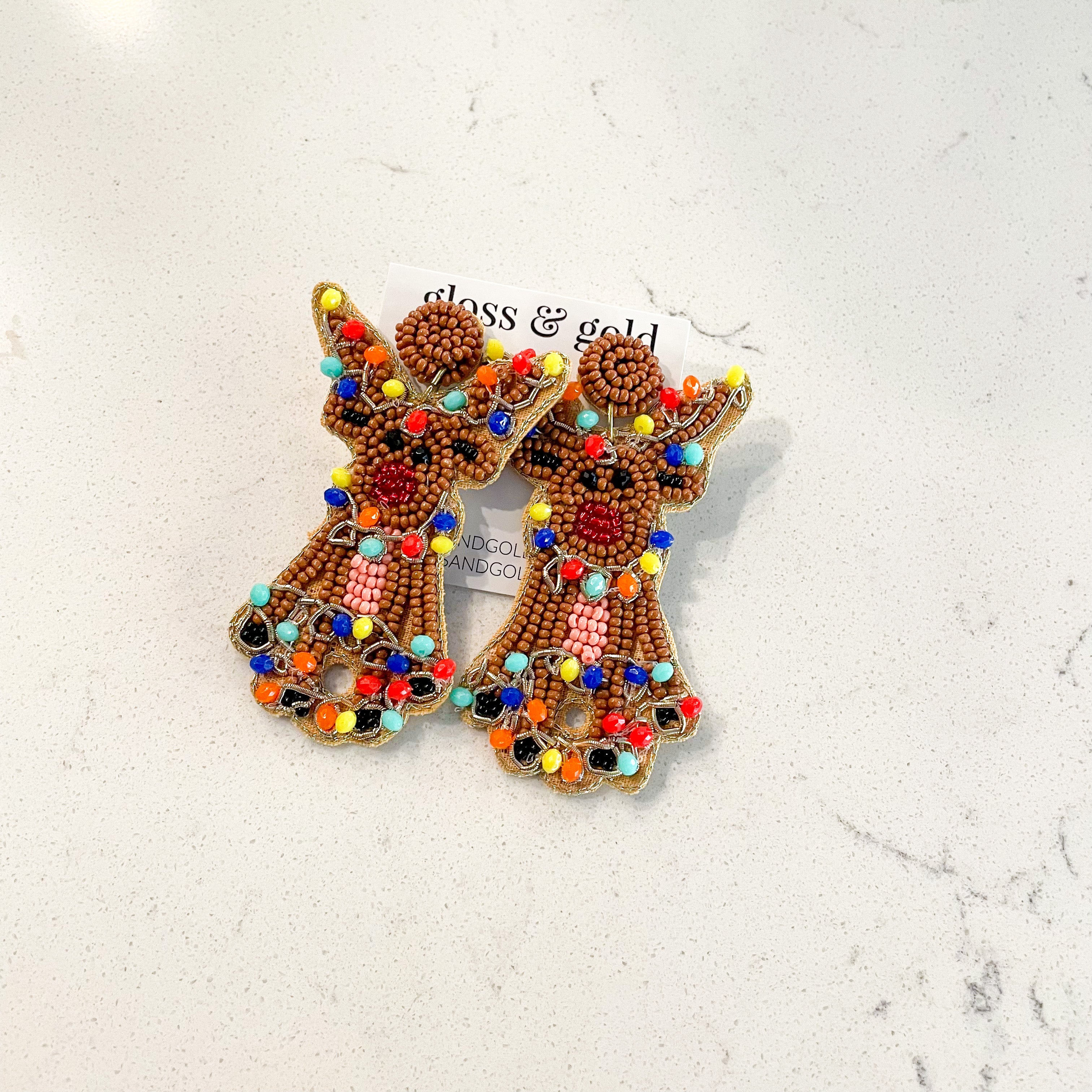 Silly Reindeer Earrings