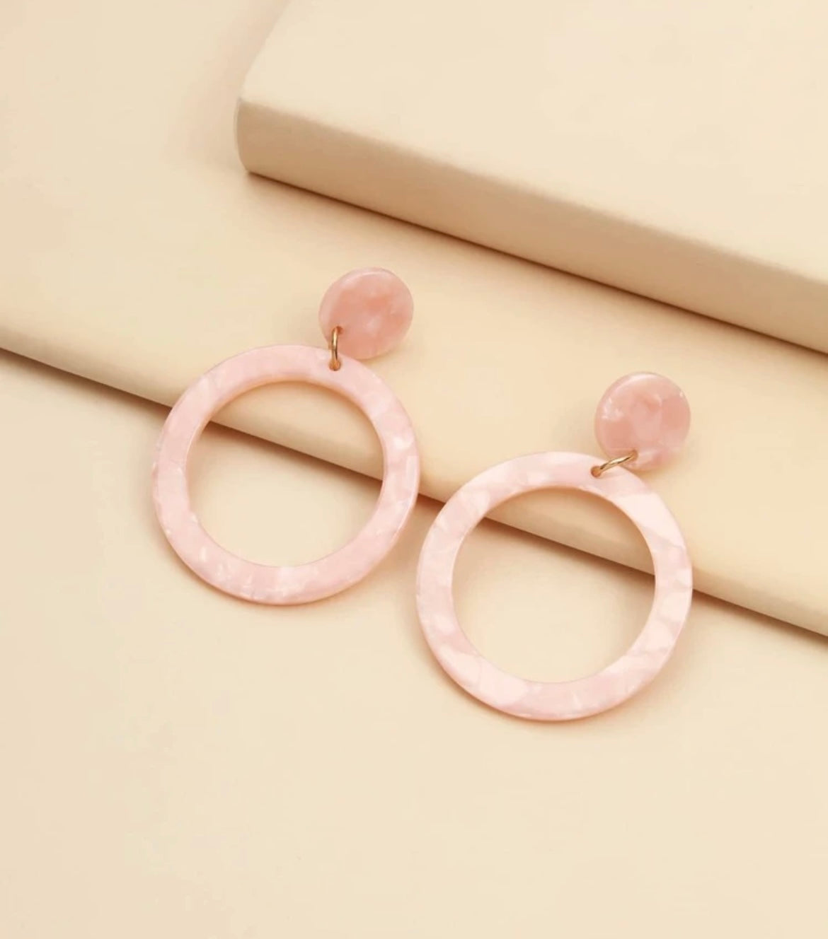 Acrylic Circle Earrings