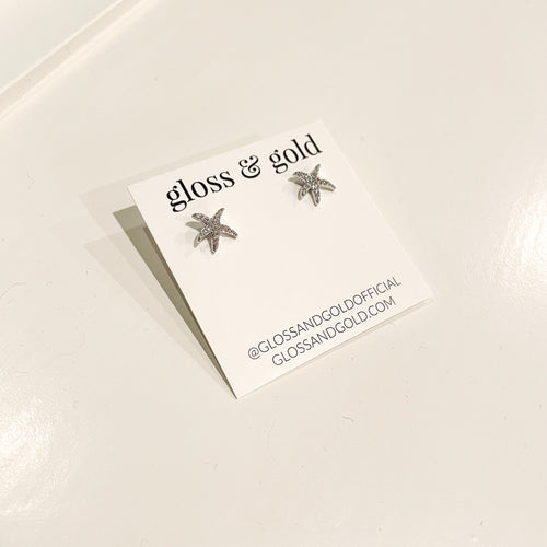Starfish Crystal Studs