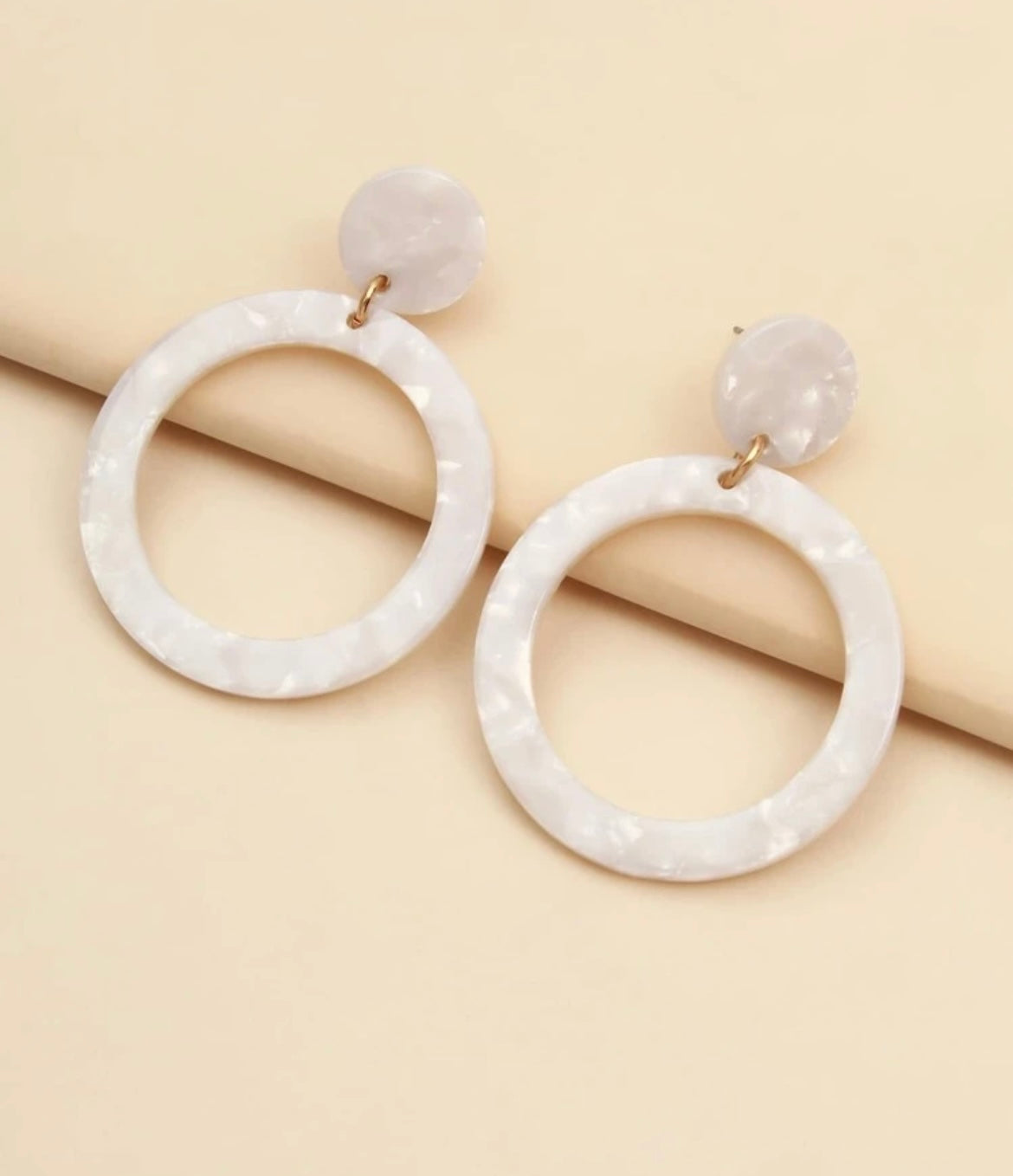 Acrylic Circle Earrings