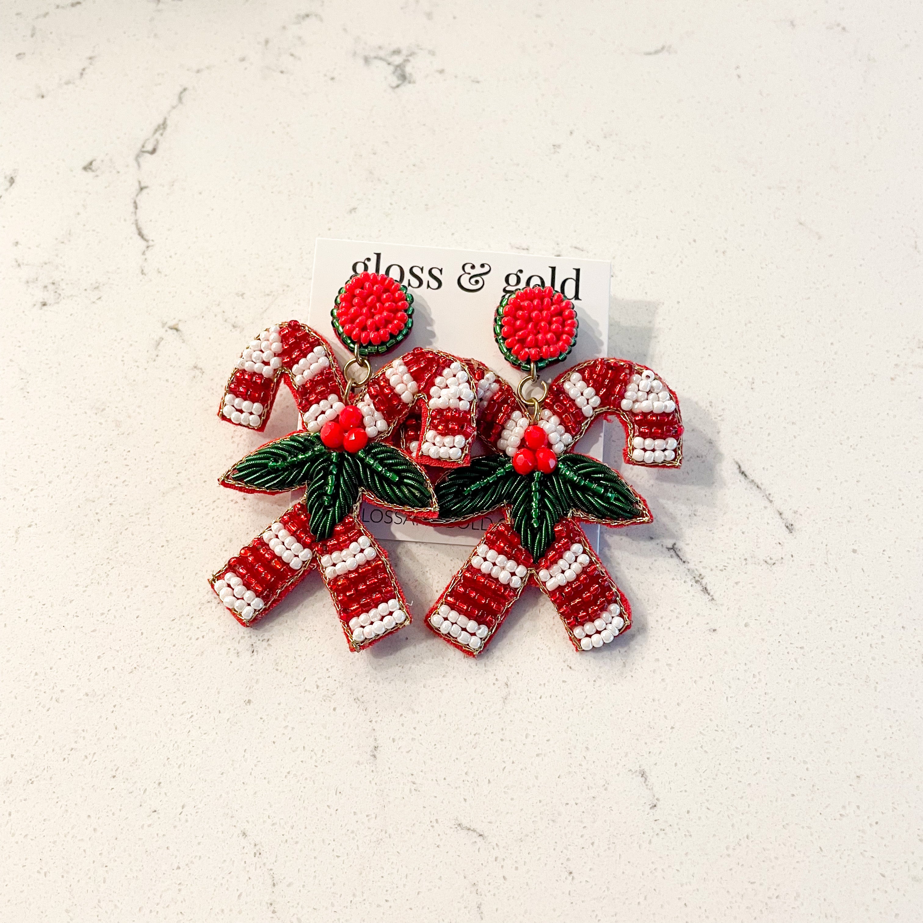 Candy Cane Earrings