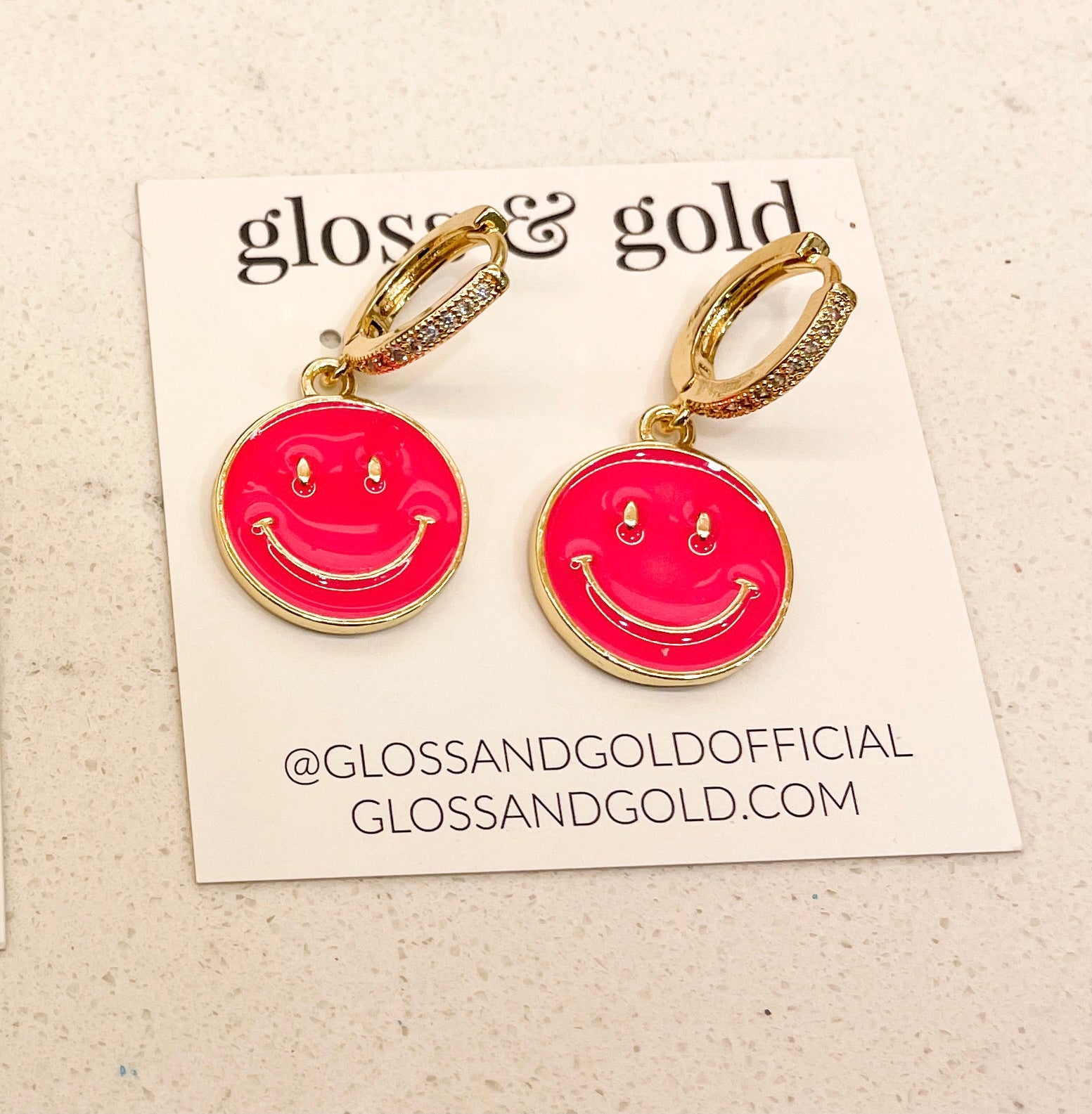 Smiley Dangle Huggies