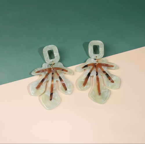 Large Acrylic Statement Palm Dangle